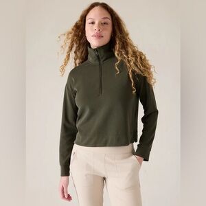 Sea Soft Quarter Zip - Olive/Green - Large